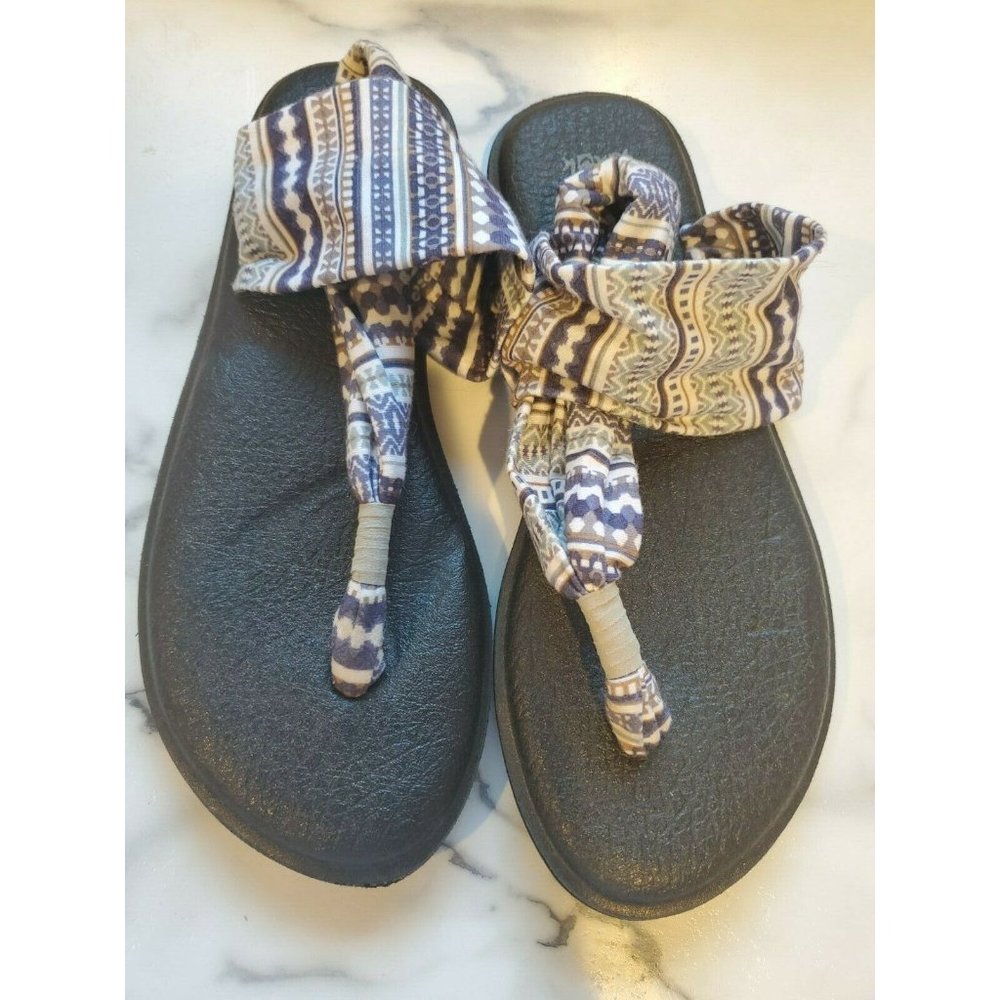 Sanuk Size 8 Sandals Slingback Yoga Flip Flops